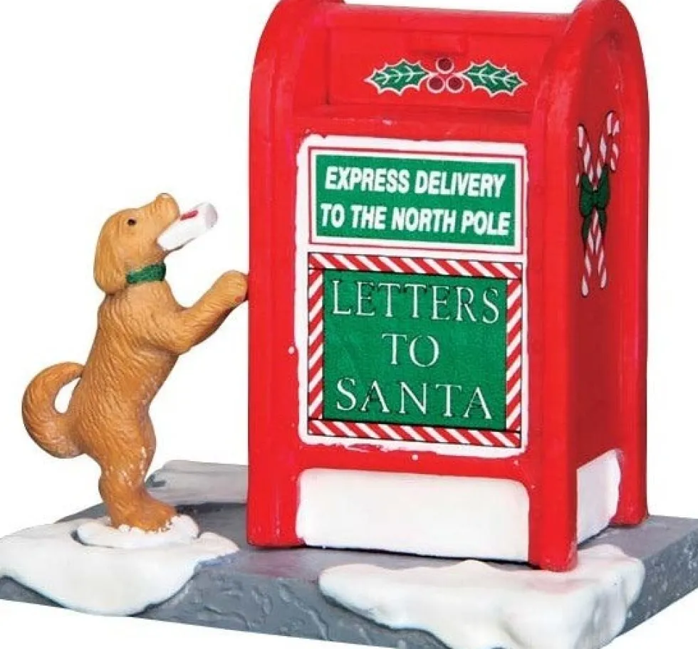 Lemax kerstdorpminiatuur Santa's mailbox (brievenbus) H 5,2 cm