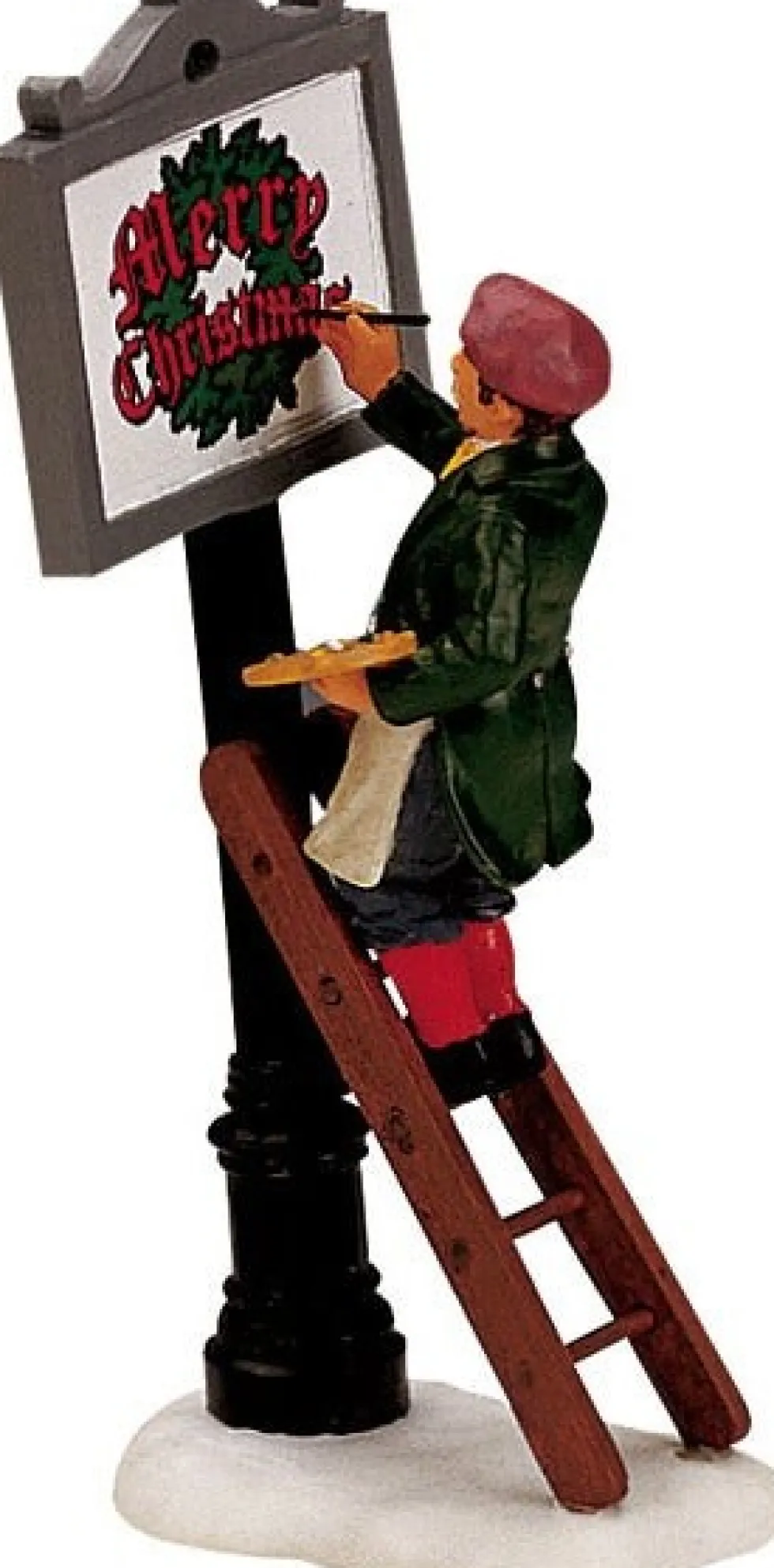 Lemax kerstdorpminiatuur sign painter H 11,3 cm
