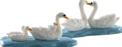 Lemax kerstdorpminiatuur Swans (zwanen) 3,1 x 14,3 x 2,9 cm 2-delig