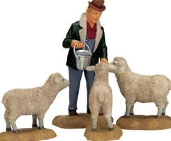 Lemax kerstdorpminiatuur the good shepherd (herder) H 7 cm
