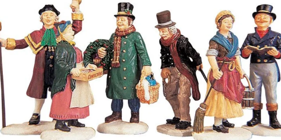 Lemax kerstdorpminiatuur village people (dorpsmensen) H 6,8 cm
