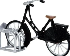 Lemax kerstdorpminiatuur vintage bicycle (fiets) 2 delen H 4,5 cm