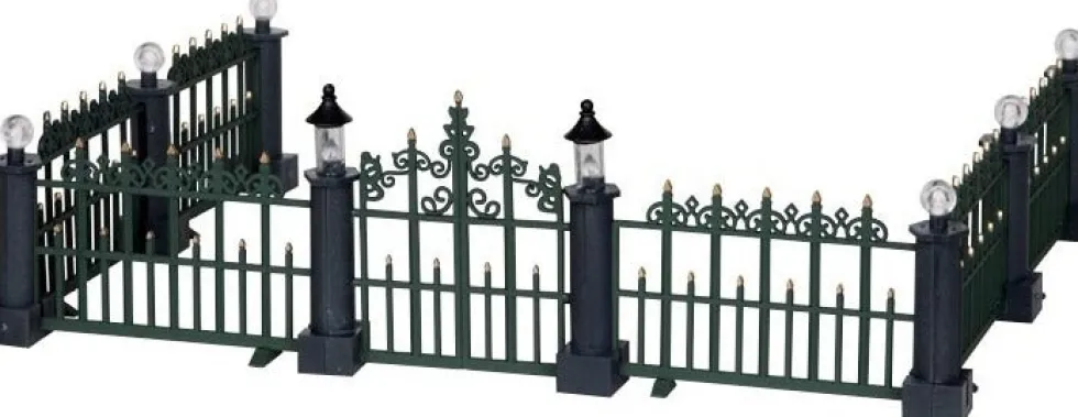 Lemax kerstdorpminiatuur victorian fence (victoriaans hek) 55,5 x 2 x 6,8 cm 7-delig