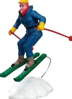 Lemax kerstdorpminiatuur Weekend Skier (skiër) 5,5 x 4,2 x 8,5 cm