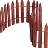 Lemax kerstdorpminiatuur wired wooden fence (hek) H 4,1 cm bruin