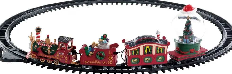 Lemax kerstdorp set North Pole railway (treinrails) incl. wagons 12-delig