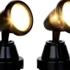 Lemax kerstdorp verlichting round spotlight H 3,5 cm 2 stuks wit