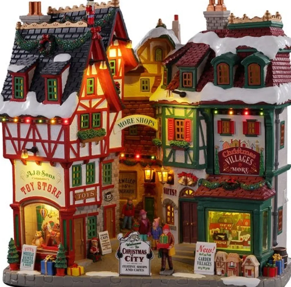Lemax kersthuisje christmas city (kerststad) 27 x 11,5 x 27,5 cm