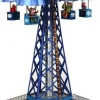 Lemax kersthuisje Snowflake paradrop (carrousel) H 38,5 cm