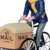 Lemax mail delivery cycle (postbode op de fiets) H 7,5 cm