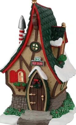 Lemax Santa's Wonderland kersthuisje no. 4 Elf Lane (kabouterhuis) 9,2 x 9 x 15,5 cm