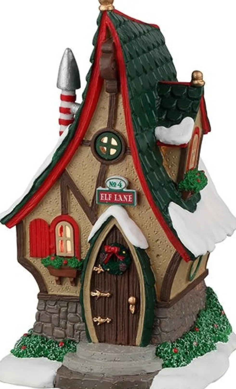 Lemax Santa's Wonderland kersthuisje no. 4 Elf Lane (kabouterhuis) 9,2 x 9 x 15,5 cm