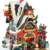 Lemax Santa's Wonderland kersthuisje elf service sleigh (slee verhuur) 9 x 5,4 x 14 cm