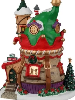 Lemax Santa's Wonderland kersthuisje no. 2 Elf Lane (kabouterhuis) 11,1 x 8 x 14,3 cm