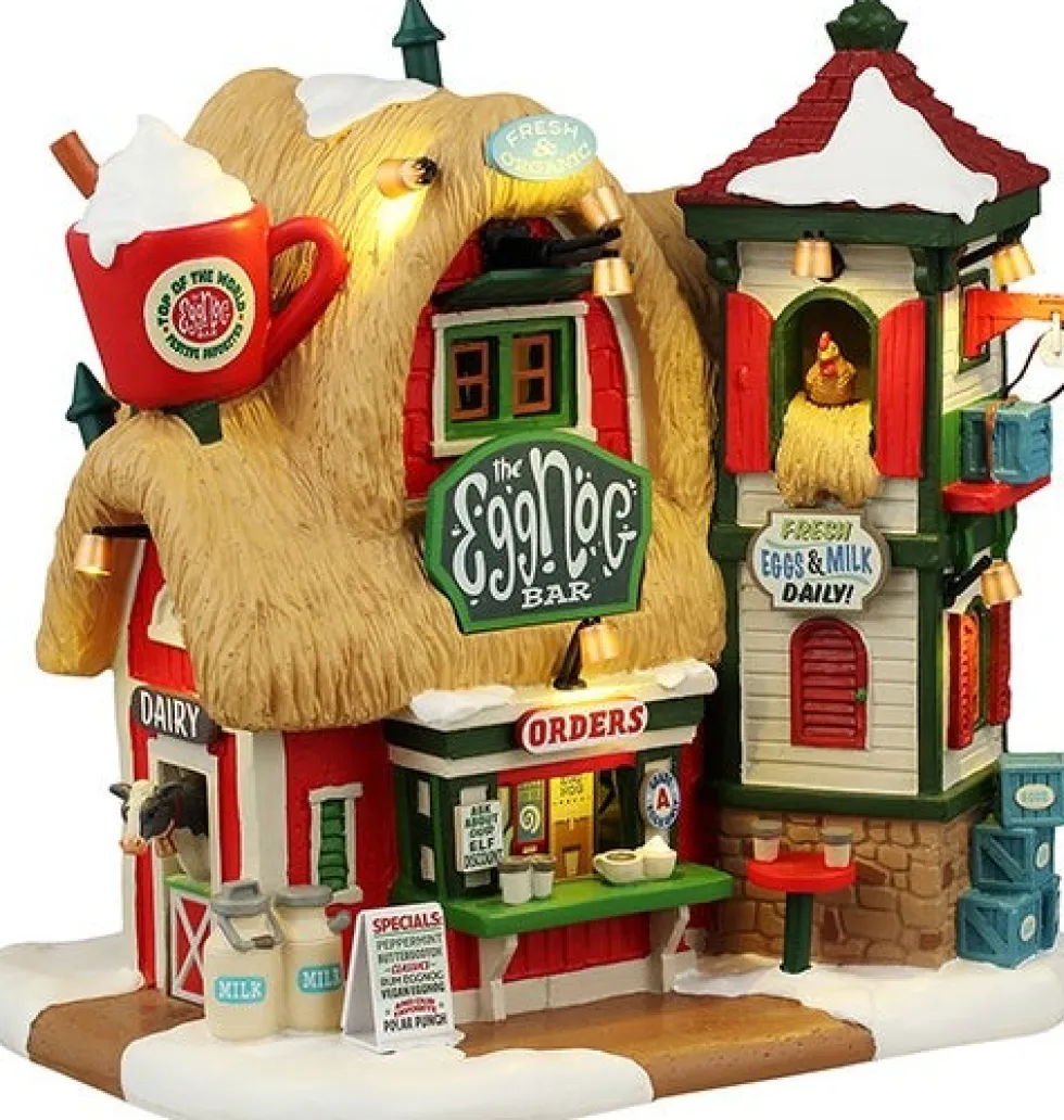 Lemax Santa's Wonderland kersthuisje eggnog bar (advocaat bar) 15 x 19,5 x 19,7 cm