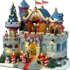 Lemax Sights & Sounds kerstdorp santa's castle gala (kasteel bal) 17 x 27,5 x 24,5 cm