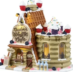 Lemax Sugar 'n' Spice kersthuisje cookie's waffle cafe (wafel café) 14 x 20 x 19,5 cm