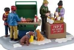 Lemax Vail Village kerstdorpminiatuur winter block party (winter barbecue) 14,5 x 10 x 19,9 cm