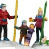 Lemax Vail Village kerstdorpminiatuur family ski day (familie skiën) 12,1 x 4 x 22,8 cm 3-delig