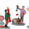 Lemax Vail Village kerstdorpminiatuur getting ready to decorate (samen decoreren) 17 x 5,9 x 7,5 cm 4-delig