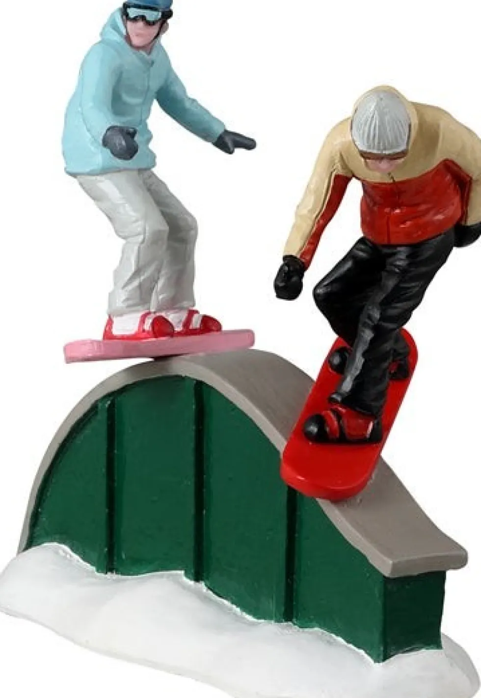 Lemax Vail Village kerstdorpminiatuur boarding fun (snowboarden) 10,5 x 3,9 x 9,3 cm