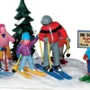 Lemax Vail Village kerstdorpminiatuur Ski School (skischool) 11 x 14,7 x 7,3 cm