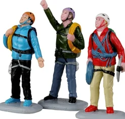 Lemax Vail Village kerstdorpminiatuur Vertical Mountain Climber (bergbeklimmers) 2,9 x 9,8 x 7,2 cm 3-delig