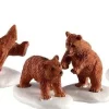 Lemax Vail Village kerstdorpminiatuur Bear family snow day (beren familie) 11,3 x 4 x 3,9 cm 4-delig