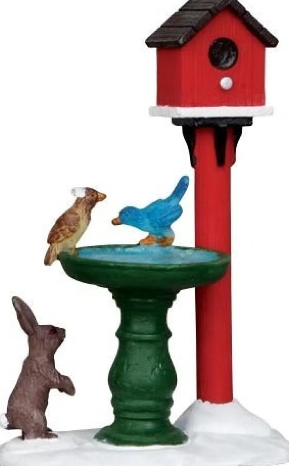 Lemax Vail Village kerstdorpminiatuur deer fountain (fontein) 5,7 x 3,8 x 8,5 cm