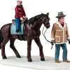 Lemax Vail Village kerstdorpminiatuur happy trails (kind op paard) 4,5 x 10,7 x 9,4 cm