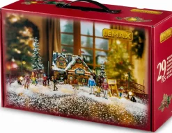 Lemax Vail Village kerstdorp set apres-ski lodge (ski resort) 18,4 x 17,2 x 30,1 cm 29-delig