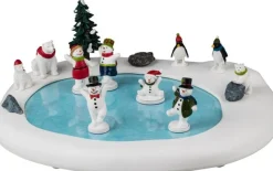 Lemax Vail Village kerstdorp secret snowman ball (sneeuwpop feest) 25,3 x 30,7 x 12,3 cm