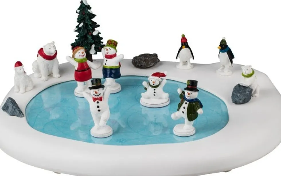 Lemax Vail Village kerstdorp secret snowman ball (sneeuwpop feest) 25,3 x 30,7 x 12,3 cm