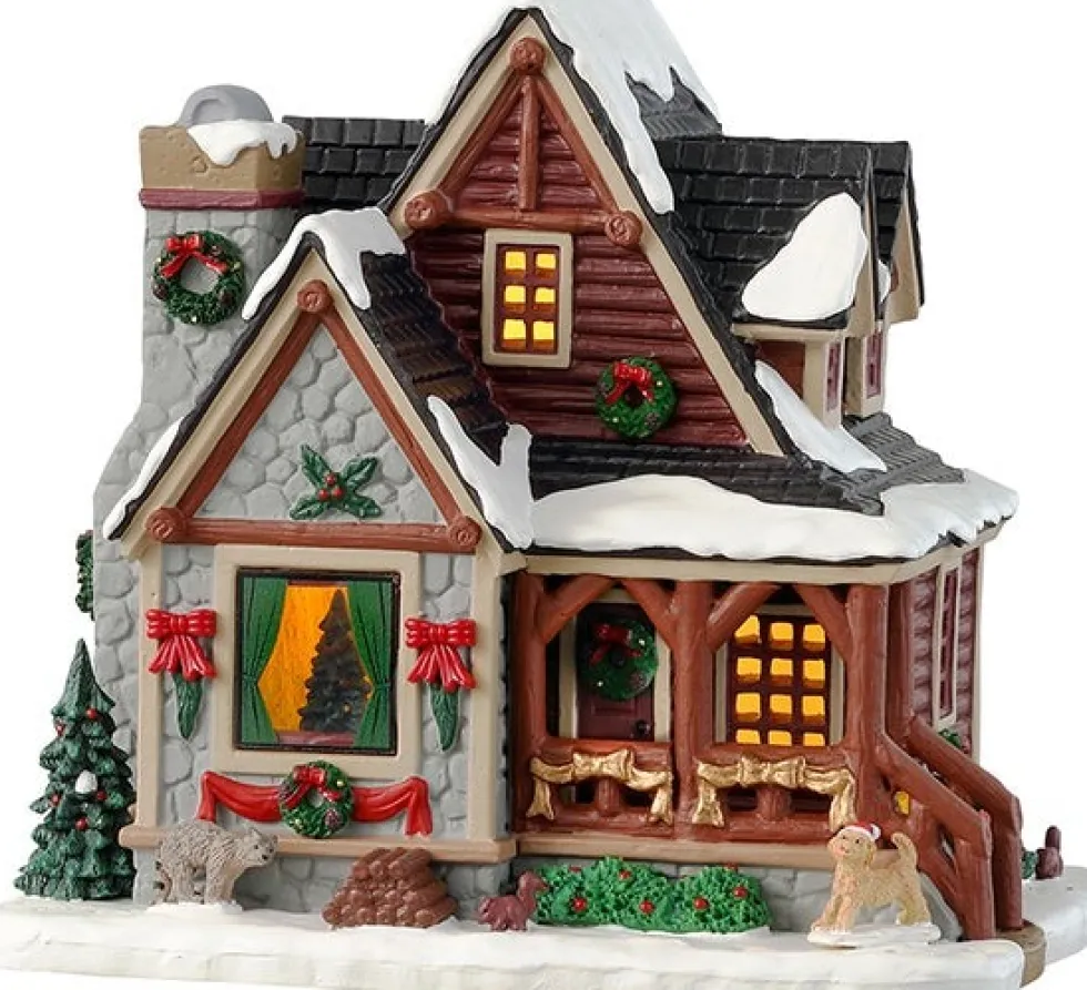 Lemax Vail Village kersthuisje christmas cabin (kerst blokhut) 17,7 x 12,3 x 16,5 cm
