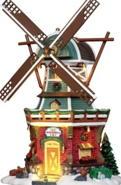 Lemax Vail Village kersthuisje Stony Brook Windmill (molen) 18,5 x 16,3 x 29 cm