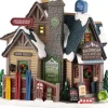 Lemax Vail Village kersthuisje bighorn peak mountain (wintersport winkel) 22,9 x 15,9 x 24,3 cm