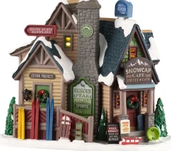 Lemax Vail Village kersthuisje bighorn peak mountain (wintersport winkel) 22,9 x 15,9 x 24,3 cm