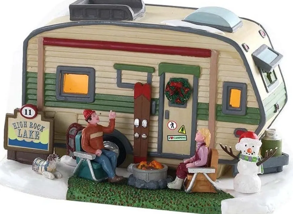 Lemax Vail Village kersthuisje High Rock Lake Trailer 17,7 x 12,6 x 10,2 cm
