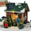 Lemax Vail Village kersthuisje tiny house tree lot (kerstboomkraam) 22,6 x 17,2 x 24,9 cm