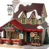 Lemax Vail Village kersthuisje three black bears (restaurant) 12,6 x 18,2 x 15,5 cm