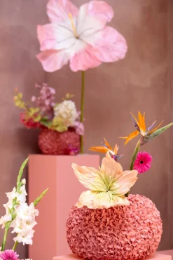 Light & Living vaas Phylia roze D 47,5 H 30 cm