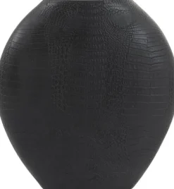 Light & Living vaas Skeld zwart 29,5 x 8 x 31,5 cm