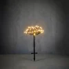 Luca Lighting kerstfiguur Dandelion zwart met 64 LED lampjes warm white D 30 H 54 cm