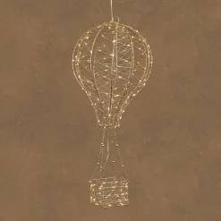 Luca Lighting kerstfiguur luchtballon met verlichting D 28 H 65 cm