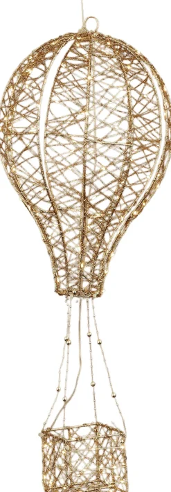 Luca Lighting kerstfiguur luchtballon met verlichting D 38 H 90 cm