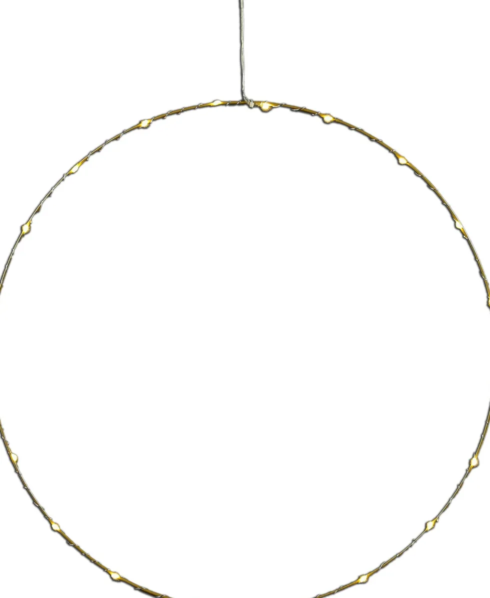 Luca Lighting kersthanger Bodhi goud met verlichting D 50 H 0,5 cm