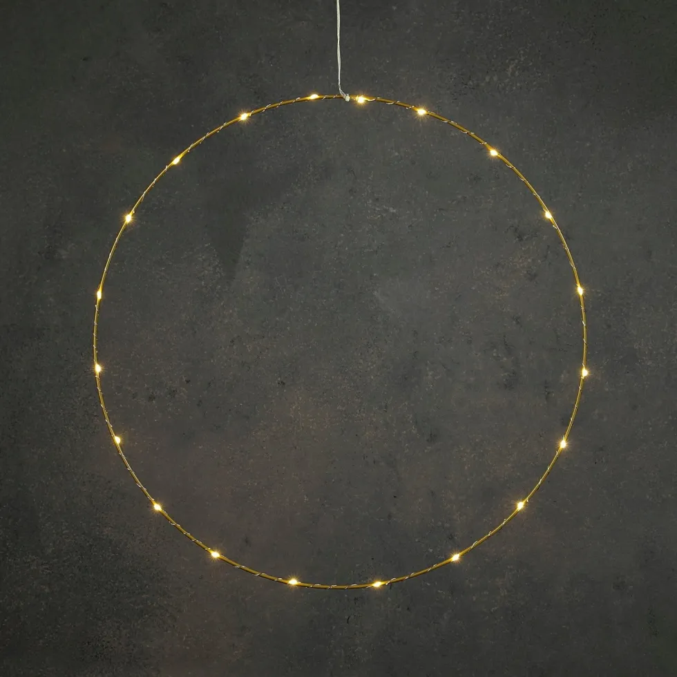 Luca Lighting kersthanger Bodhi goud met verlichting D 50 H 0,5 cm