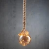 Luca Lighting kerstlamp semitransparant grijs met verlichting D 10 H 90 cm