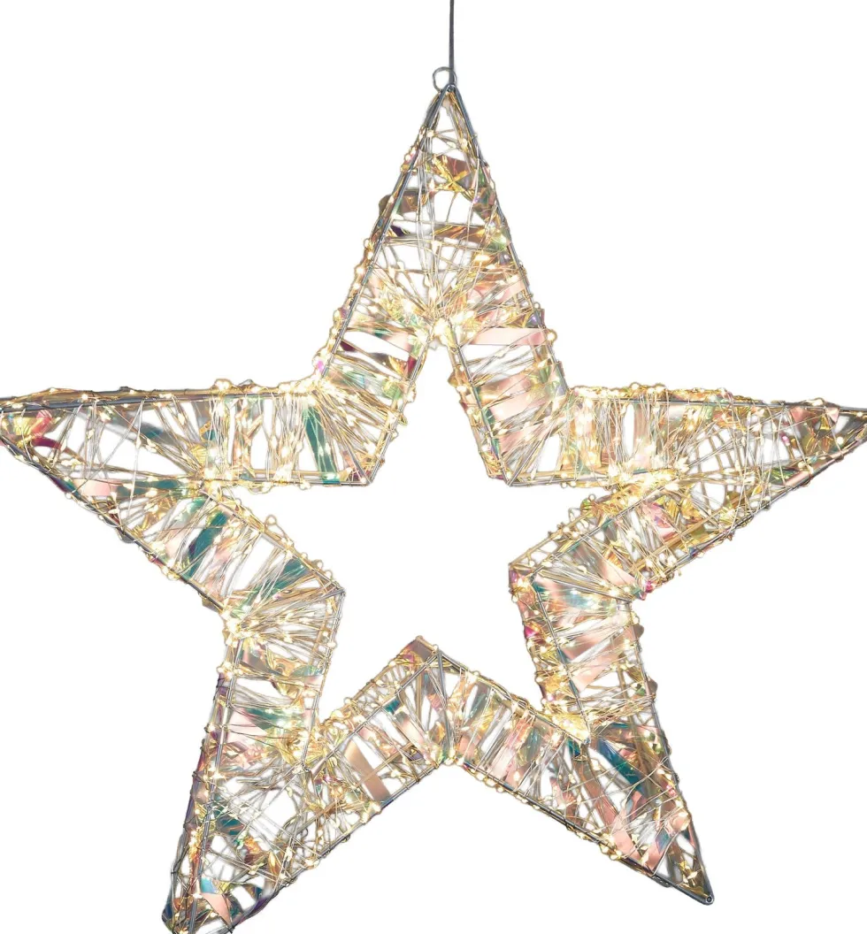 Luca Lighting kerstster wit 56 x 8 x 56 cm