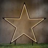 Luca Lighting tuinsteker Garden d'Light ster met verlichting warm wit 121 x 121 x 135 cm